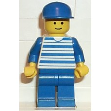 hor008 Horizontal Lines Blue